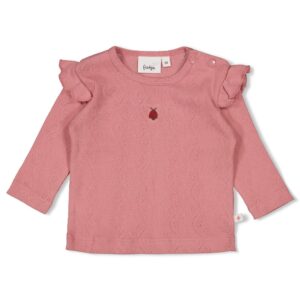 Longsleeve ajour rib - Ladybug