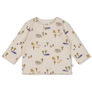 Longsleeve rib AOP - Safari Savage