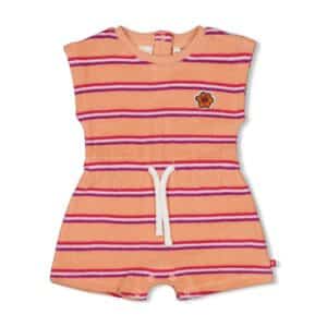 Playsuit streep badstof - Love Peace Aloha