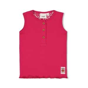 Singlet rib met crochet rugdetail - Love Peace Aloha